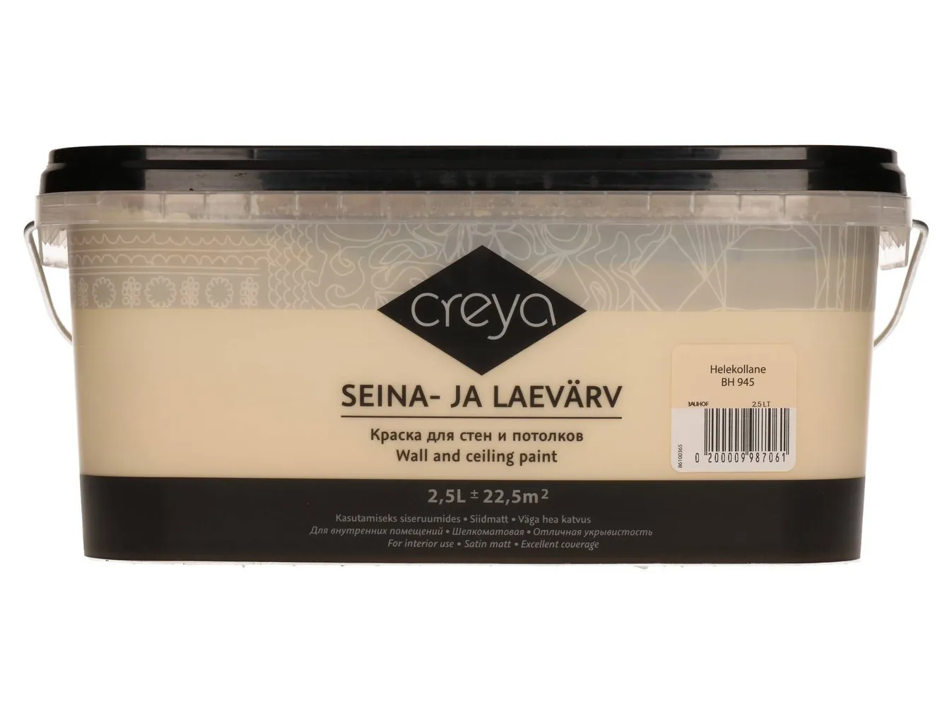 SEINA- JA LAEVÄRV CREYA 2,5L HELEKOLLANE (BH 945) SIIDMATT