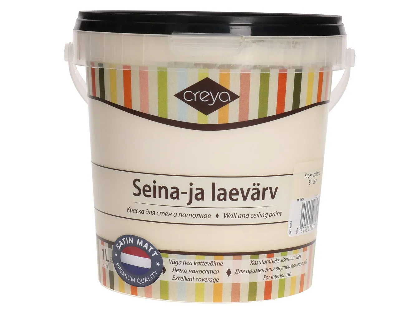 SEINA- JA LAEVÄRV CREYA 1L KREEMKOLLANE (BH 967) SIIDMATT