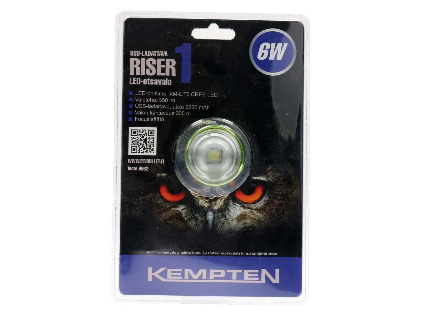 PEALAMP LED 6W CREE XML T6 350LM 2200MAH, USB-LAET