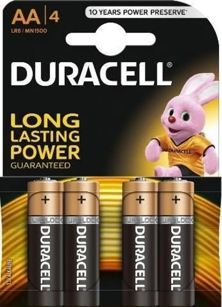 PATAREI DURACELL BASIC MN1500 AA 4-PAKK