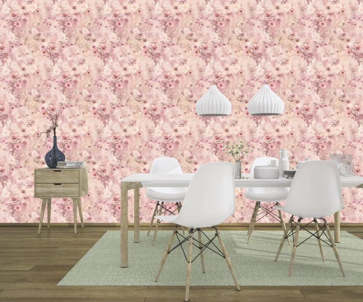 TAPEET TILES & MORE XIII 893410 0,53X10,05M ÕIED ROOSA