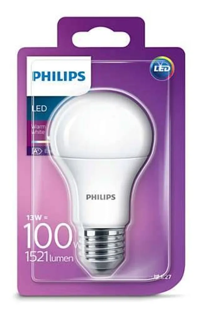LEDLAMP 13W - 100W E27 A60 230V FR ND PHILIPS
