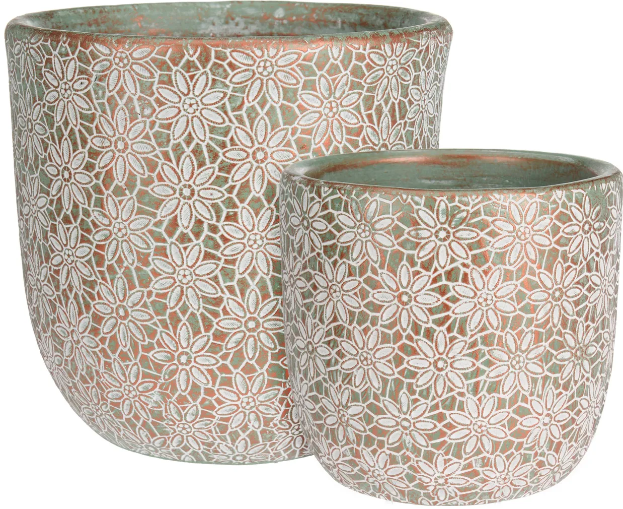 LILLEPOTT TERRACOTTA 135X135X139MM KARIKAKAR