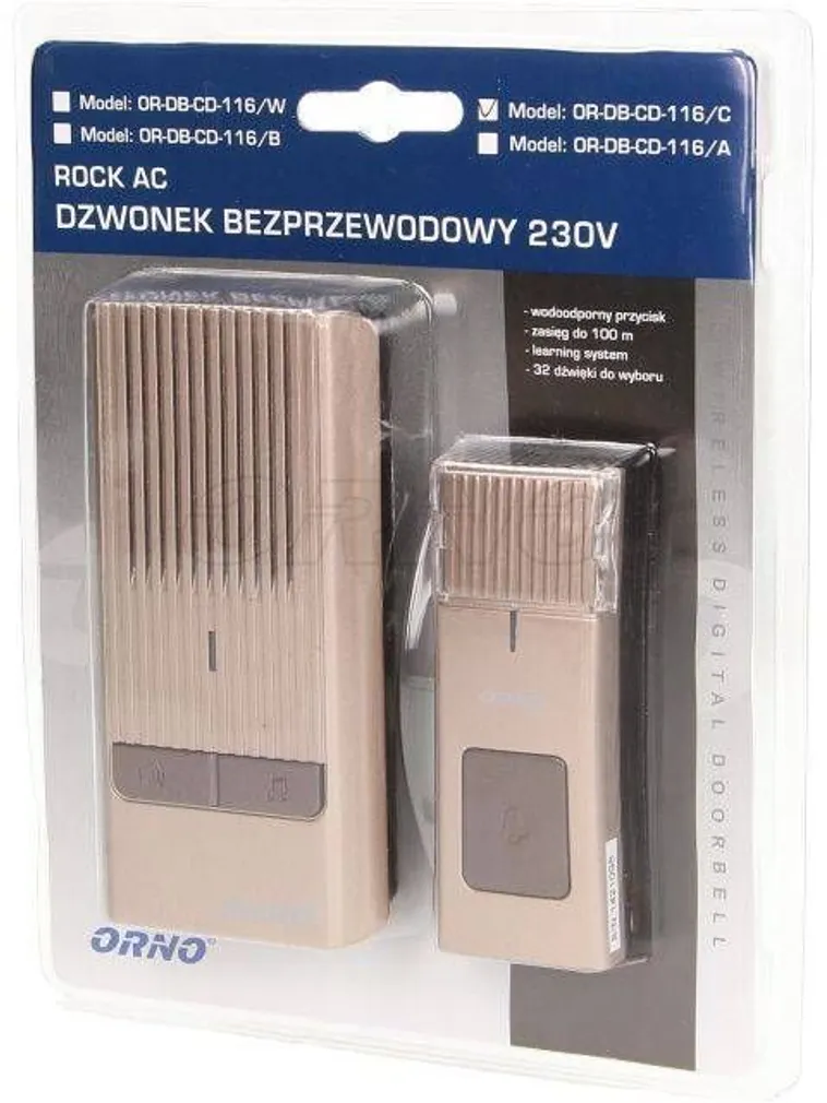 UKSEKELL JUHTMEVABA ROCK 230V KUNI 100M NUPP IP44 32 MELOODIAT ORNO