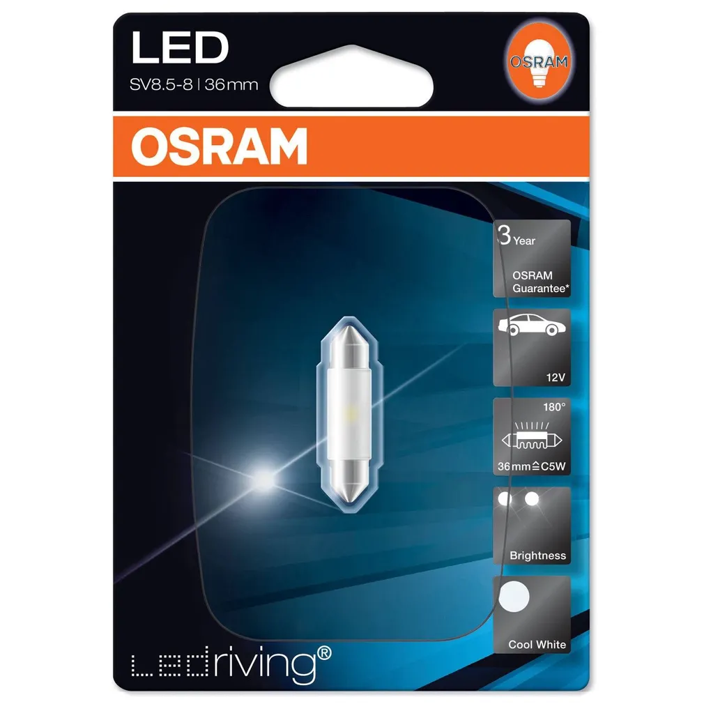 AUTOPIRN LED 1W 12V SV8,5-8 BLI1