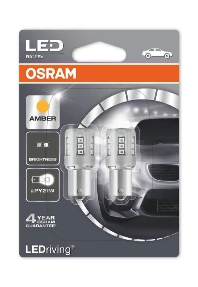 AUTOPIRN LED 12 V PY21W AMBER BLI2