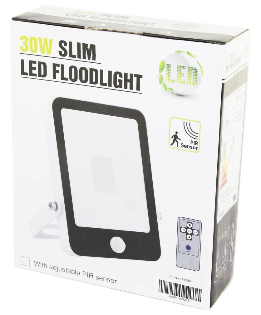 PROŽEKTOR LED 30W SLIM LIIKUMISA. 2100LM IP65 6500K