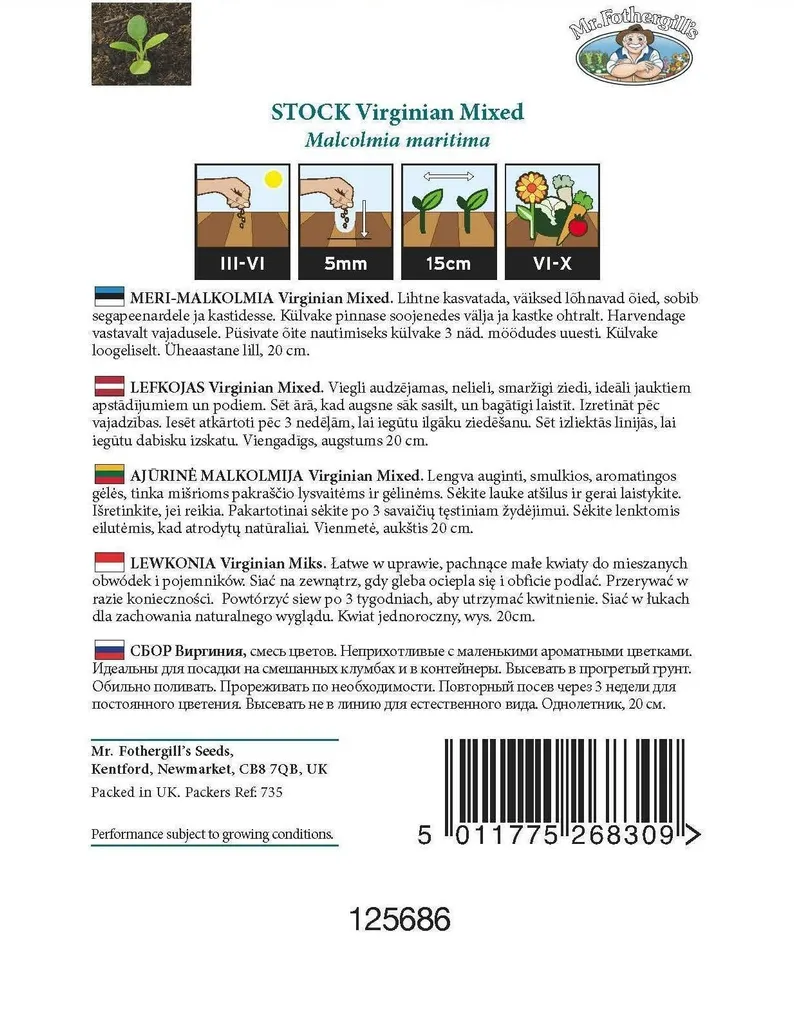 LILLESEEMNED MR FOTHERGILL’S MERI-MALKOLMIA VIRGINIAN SEGU