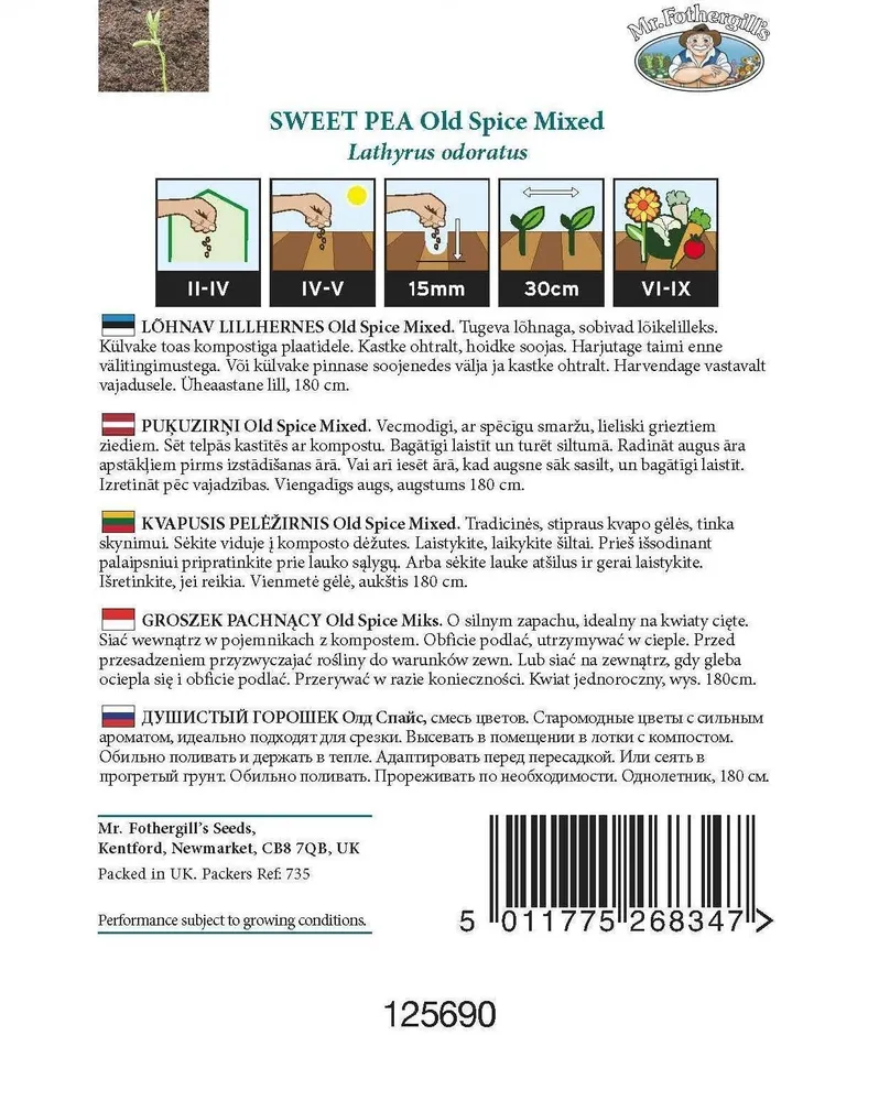 LILLESEEMNED MR FOTHERGILL’S LÕHNAV LILLHERNES OLD SPICE SEGU