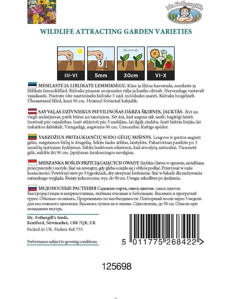 LILLESEEMNED MR FOTHERGILL’S MESILASTE JA LIBLIKATE LEMMIKSEGU