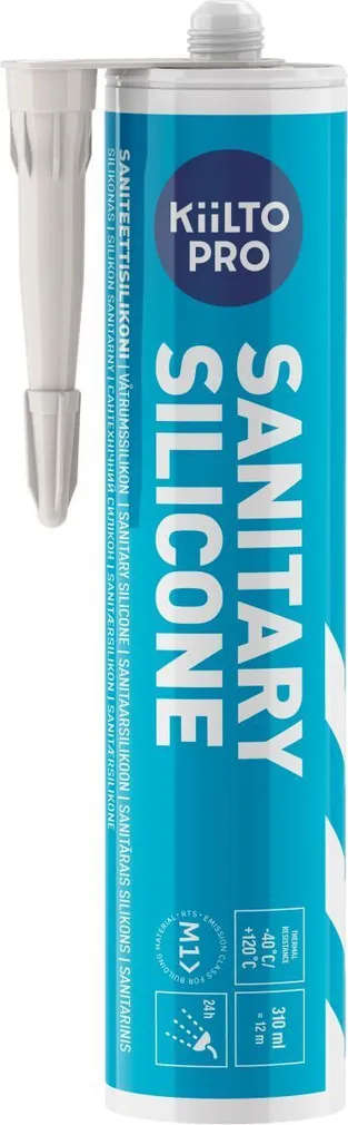 SANITAARSILIKOON KIILTO PRO 38 HALLIKASPRUUN 310ML