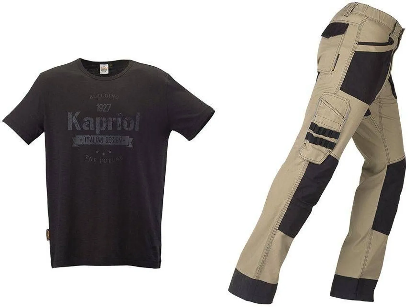 TÖÖPÜKSID ACTIVE BEEŽ + T-SÄRK MUST XL