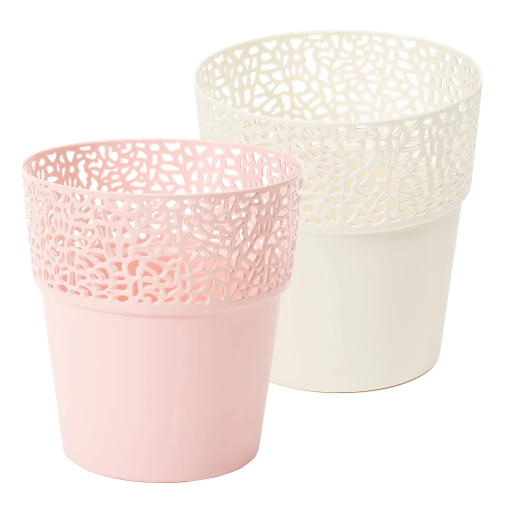 LILLEPOTT ROSA Ø11,5CM ELEVANDILUU, PLASTIK