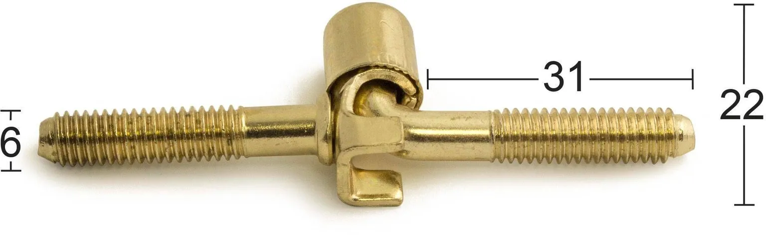 HINGED POLDIGA 1506 6X31 2TK MESSING