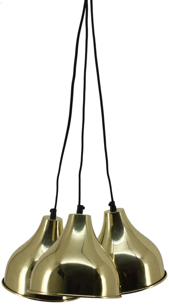 LAELAMP MEDIA 3X60W E27 MESSING/VALGE