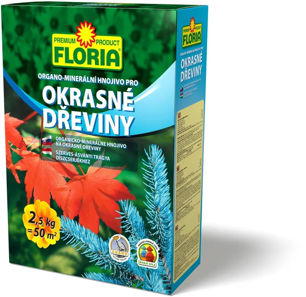 OKASPUUDEVÄETIS 2K ORGANO-MINERAL NPK FLORIA 2,5KG