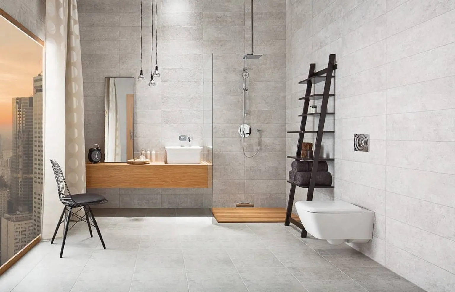 KERAAMILINE SEINAPLAAT PARADYZ NIRRAD GRYS 20X60CM