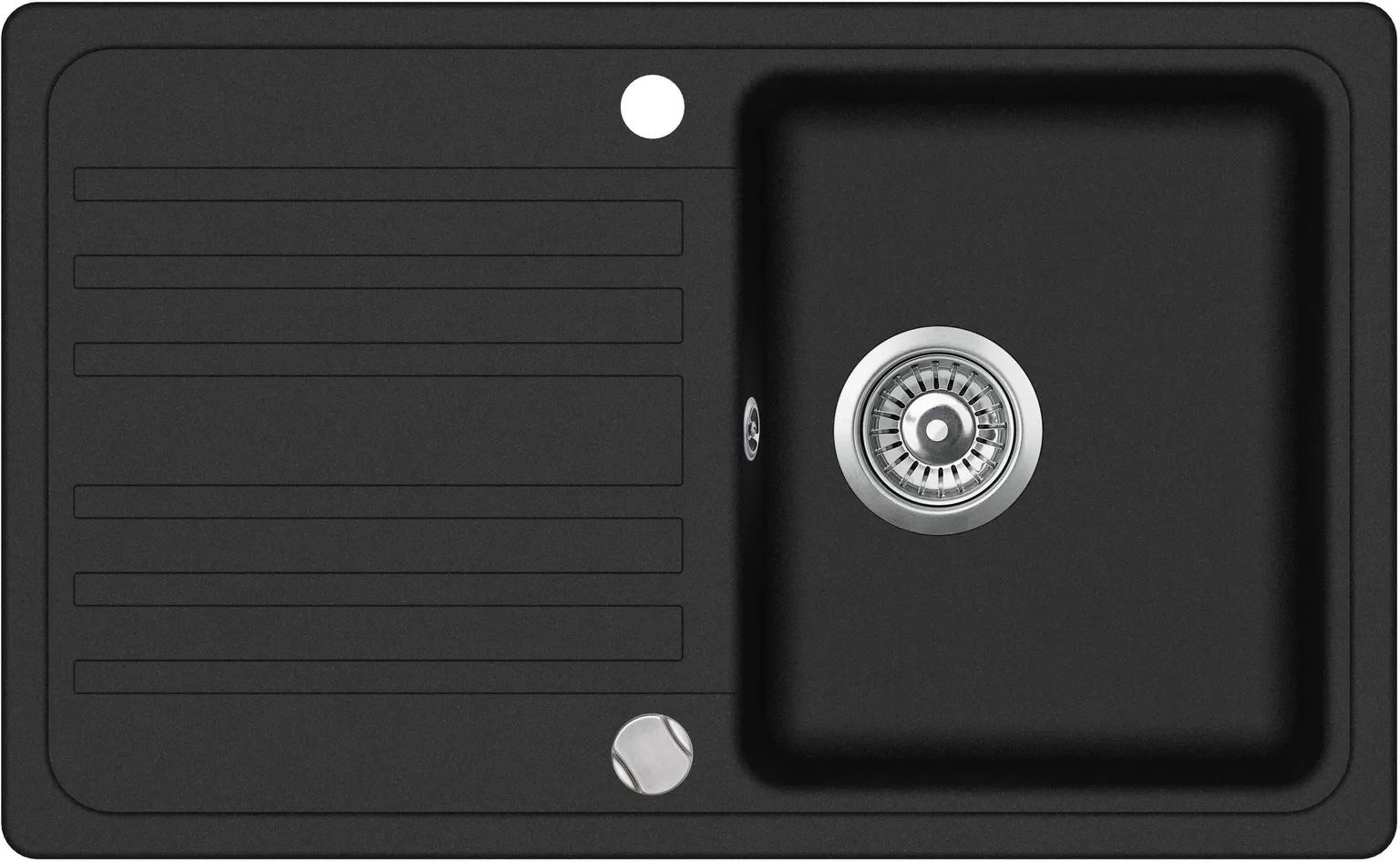 VALAMU JA SEGISTI KOMPLEKT AQUASANITA GRANIIT MUST