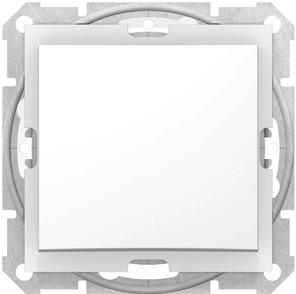 ÜHENE LÜLITI SEDNA RAAMITA SÜVISTATAV IP44 VALGE