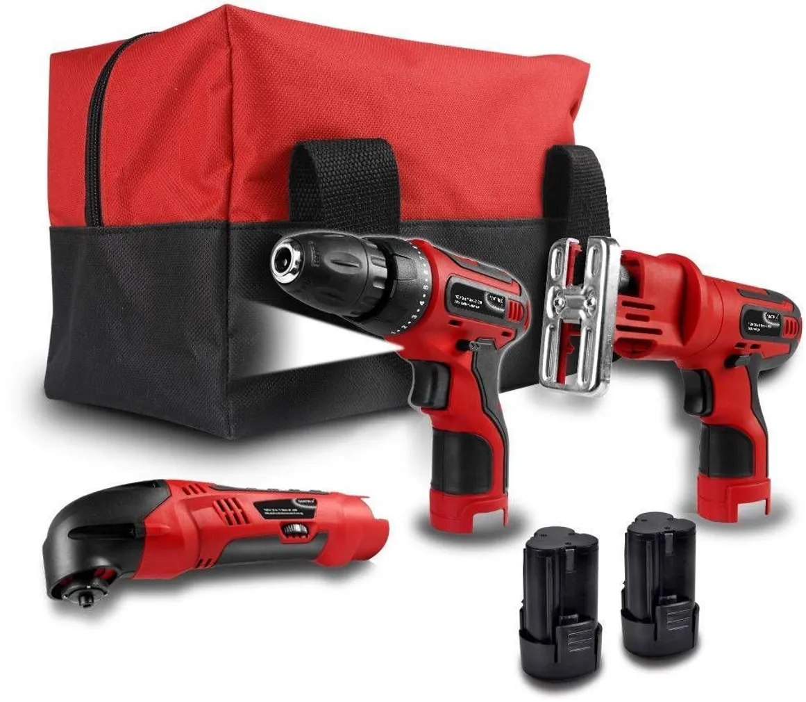 AKUTRELLI, -TIKKSAE JA -UNIVERAALTÖÖRIISTA KOMPLEKT MATRIX 12V 2X1,3AH