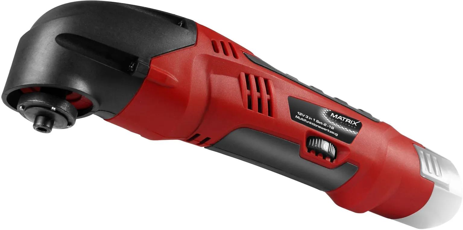 AKUTRELLI, -TIKKSAE JA -UNIVERAALTÖÖRIISTA KOMPLEKT MATRIX 12V 2X1,3AH