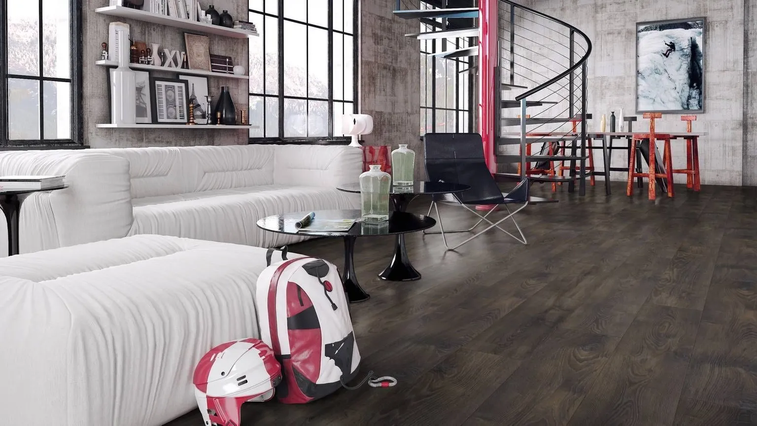 LAMINAATPARKETT ROCK TAMM 1-LIPP