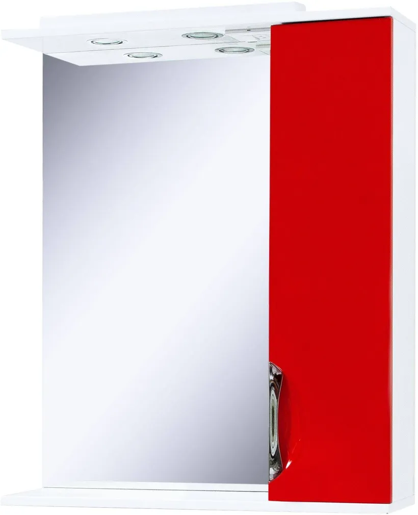 PEEGELKAPP LAURA 65X17X86CM VALGUSTIGA VALGE/PUNANE