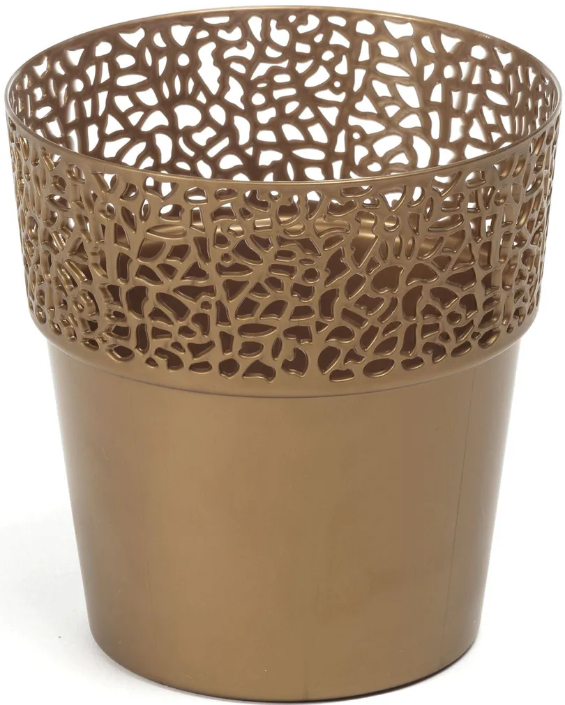 LILLEPOTT ROSA D.14,5/H.15,3CM PRONKS PLASTIK