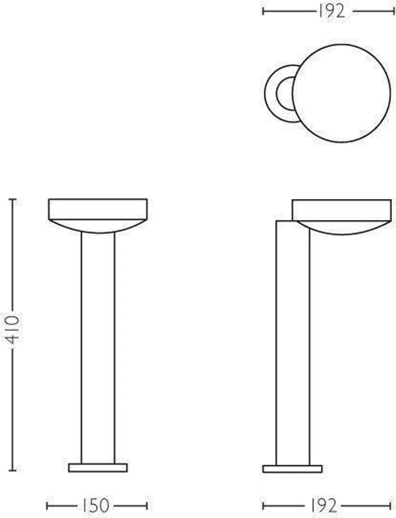 AIAVALGUSTI PHILIPS COCKATOO PEDESTAL 8W LED 800LM IP44 