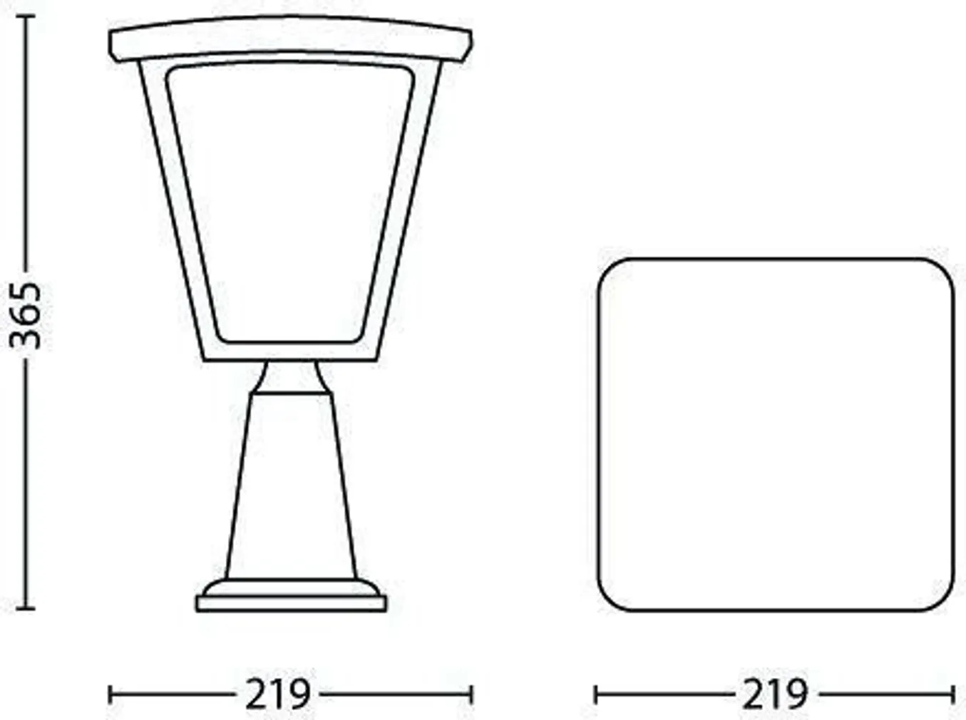 RIPPLAEVALGUSTI PHILIPS COTTAGE MUST 4,5W LED 430LM IP44 