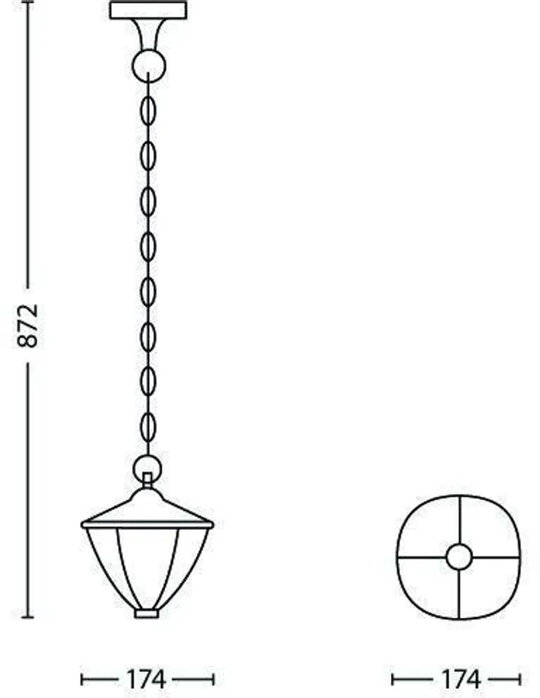 RIPPLAEVALGUSTI PHILIPS ROBIN VALGE 4,5W LED 1290LM IP44 