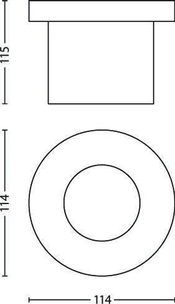SÜVISTATAV VÄLISVALGUSTI PHILIPS MOSS 3W LED 430LM IP67 