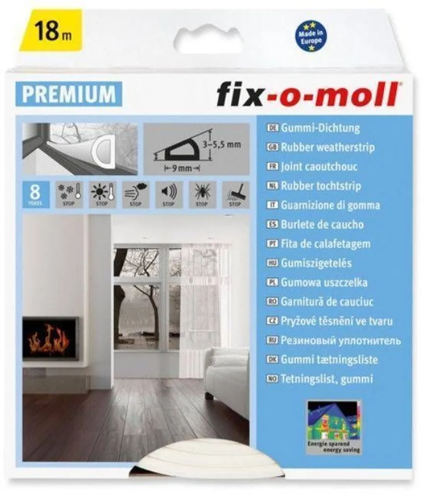 TIHEND D FIX-O-MOLL 6X9MM 18M VALGE