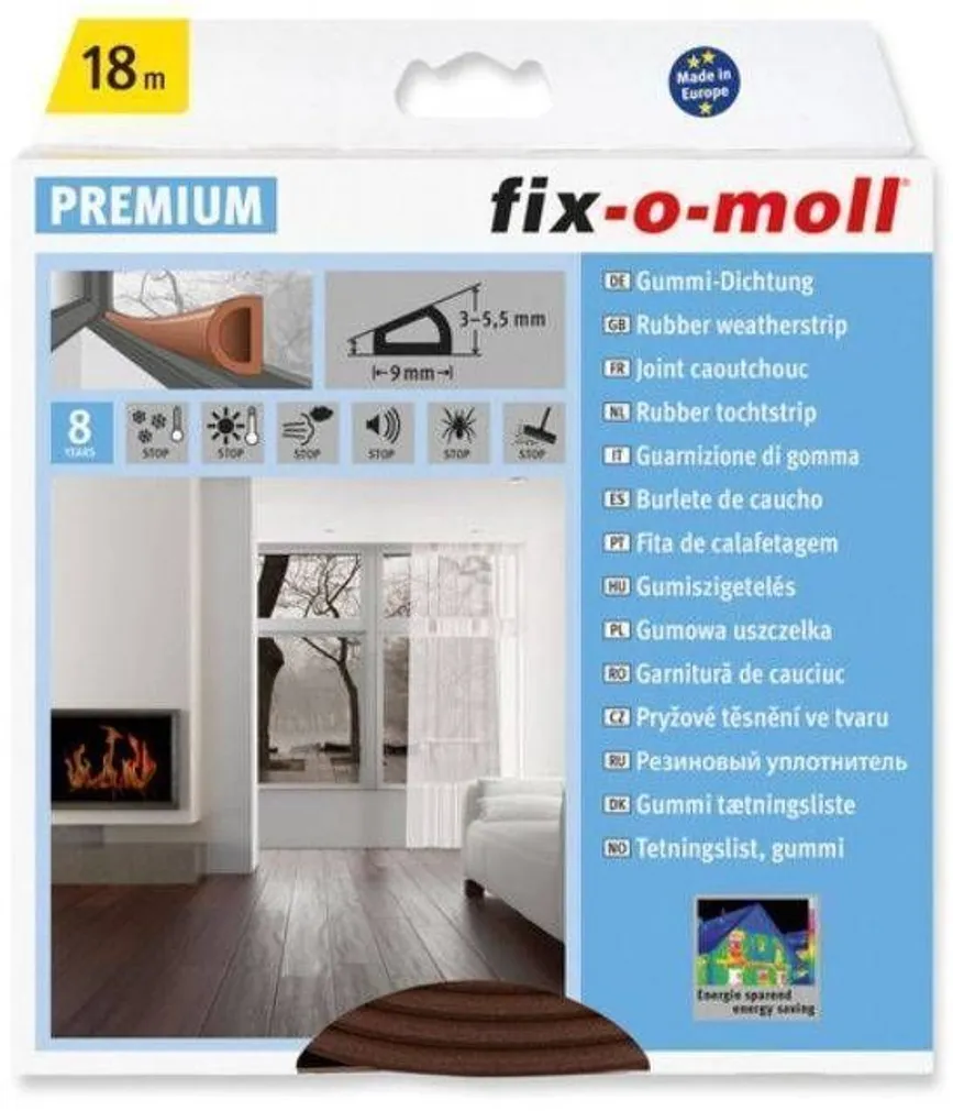 TIHEND D FIX-O-MOLL 6X9MM 18M PRUUN