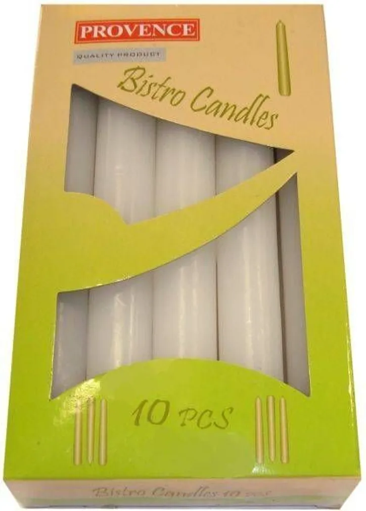 BISTROOKÜÜNAL VALGE 10TK/PAKIS 5H