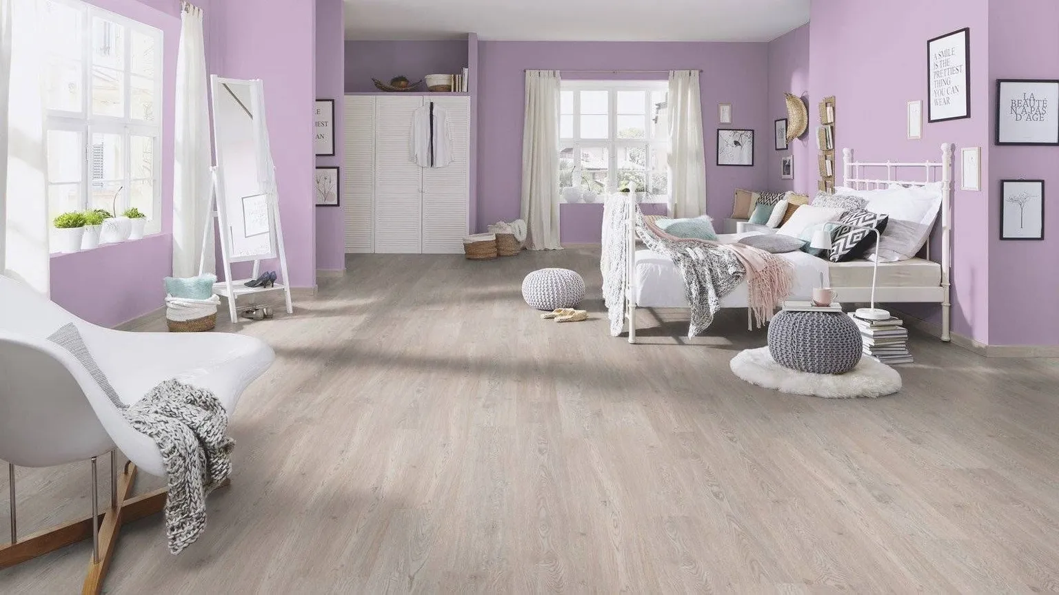 LAMINAATPARKETT TAMM VALGE 1-LIPP