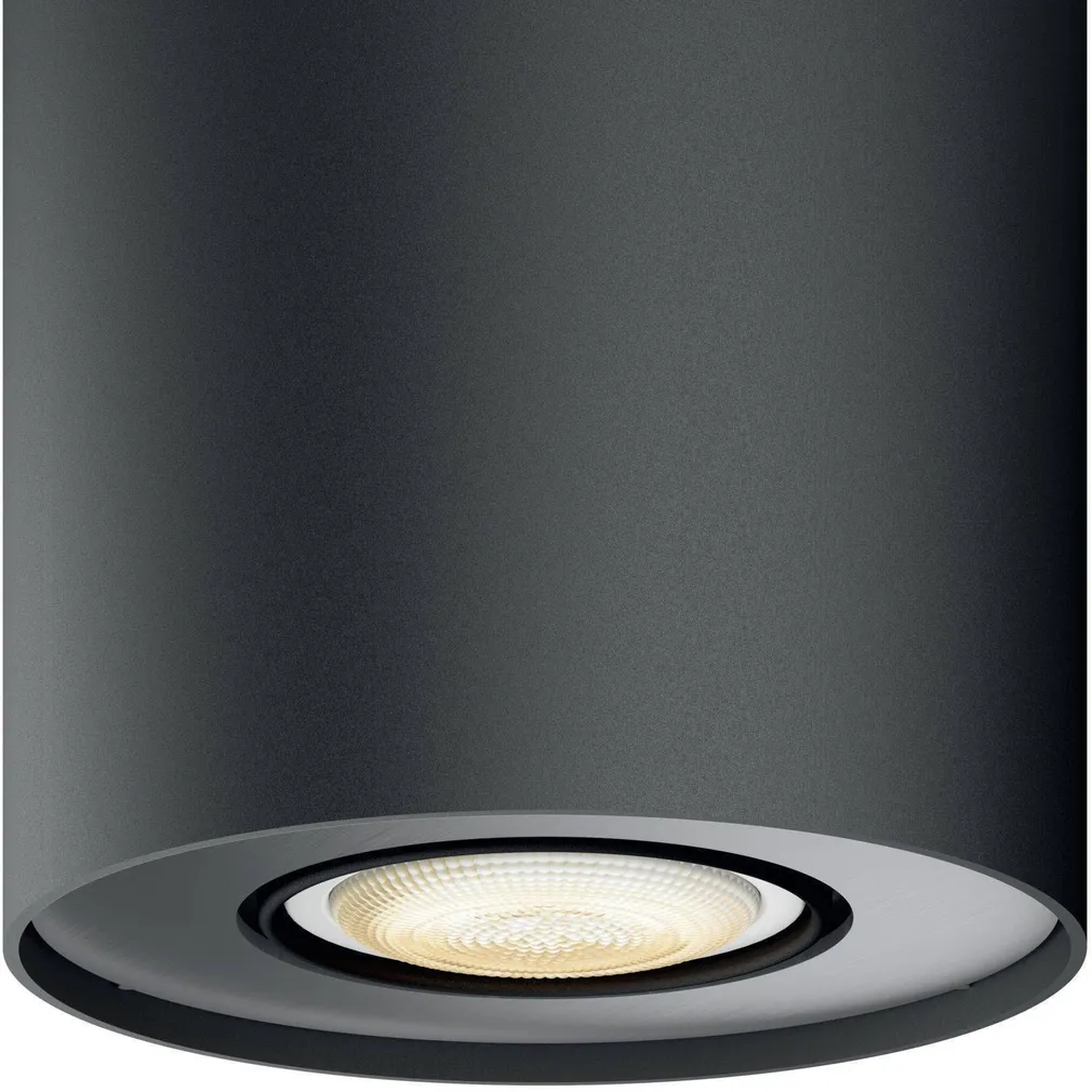 KOHTVALGUSTI PHILIPS 5,5W LED PILLAR MUST HUE TIMMERIGA