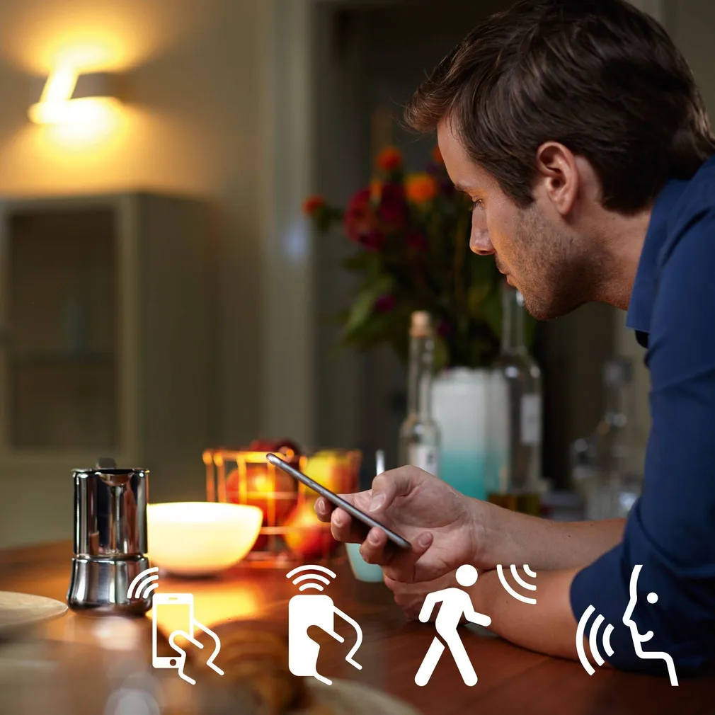 LED LAMP PHILIPS HUE WHITE AMBIANCE 9,5W E27 A60 KOMPLEKT 3TK+SILD+LÜLITI 
