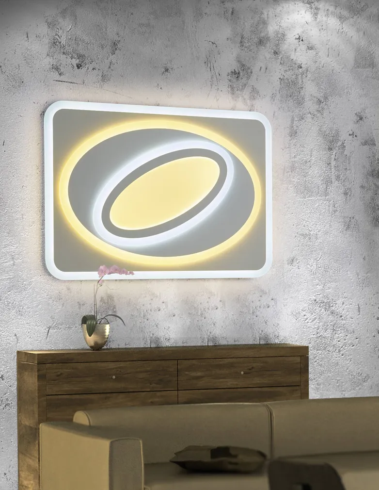 PLAFOON TRIO SUZUKA 1X75W 7000LM VALGE