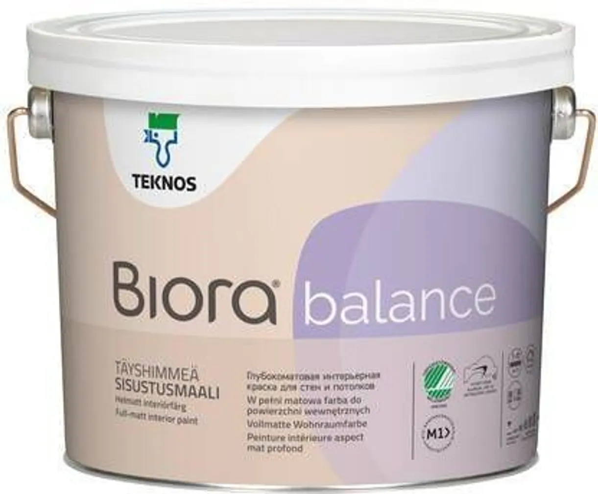 SEINAVÄRV TEKNOS BIORA BALANCE 2,7L VALGE TÄISMATT