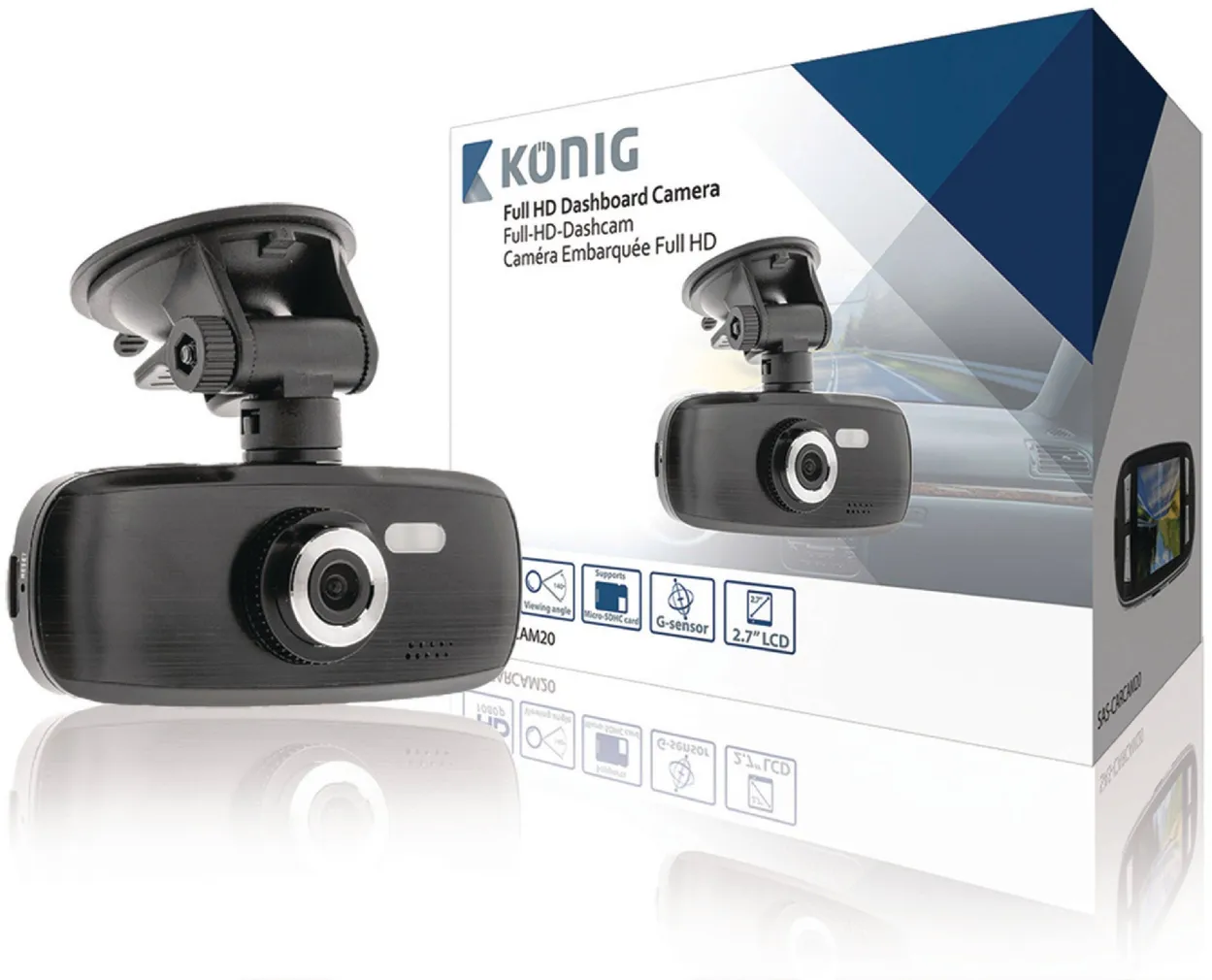 AUTOKAAMERA SAS-CARCAM20 2.7 " FHD KÖNIG 1920X1080P