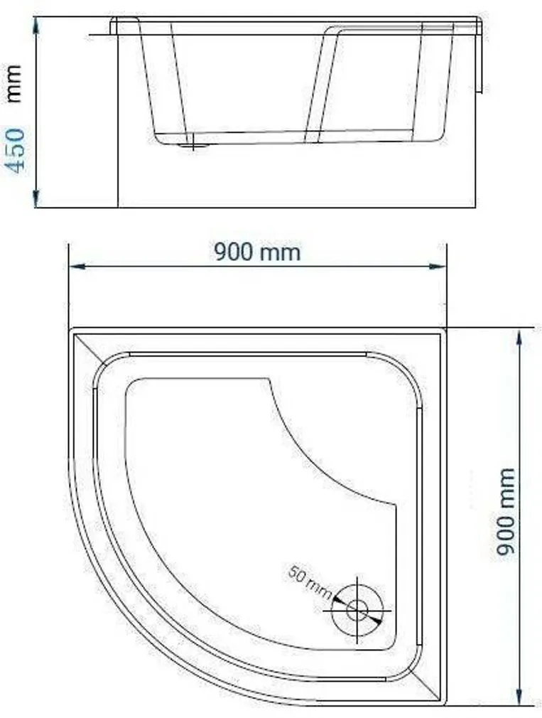 MASSAAŽIKABIIN MOONLIGHT HYDRO LUX 90X90X45/220CM