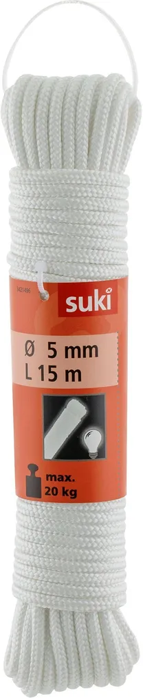 KÖIS SUKI FOSFORESTSENTS POLÜPROPÜLEEN 4,8MMX15M VALGE