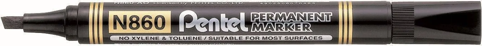 MARKER N860 PENTEL LÕIGATUD OTS, MUST 1,8/4,5MM PENTEL