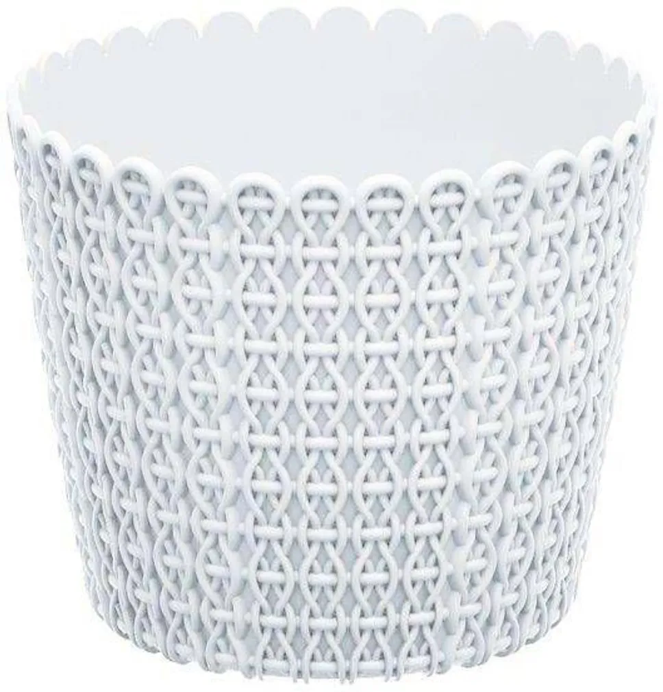 LILLEPOTIÜMBRIS NIFLY Ø19CM PROSPERPLAST VALGE PLASTIK