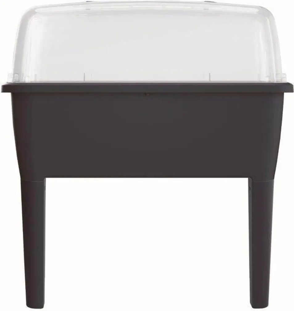 RÕDUKAST 77X38X82CM PROSPERPLAST PLASTIK KATTEGA JALGADEL MUST