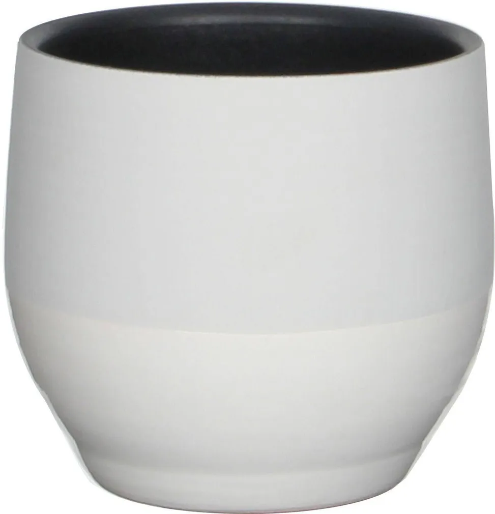 LILLEPOTIÜMBRIS MICA DECORATIONS KARI POT ROUND WHITE - H15XØ16CM VALGE