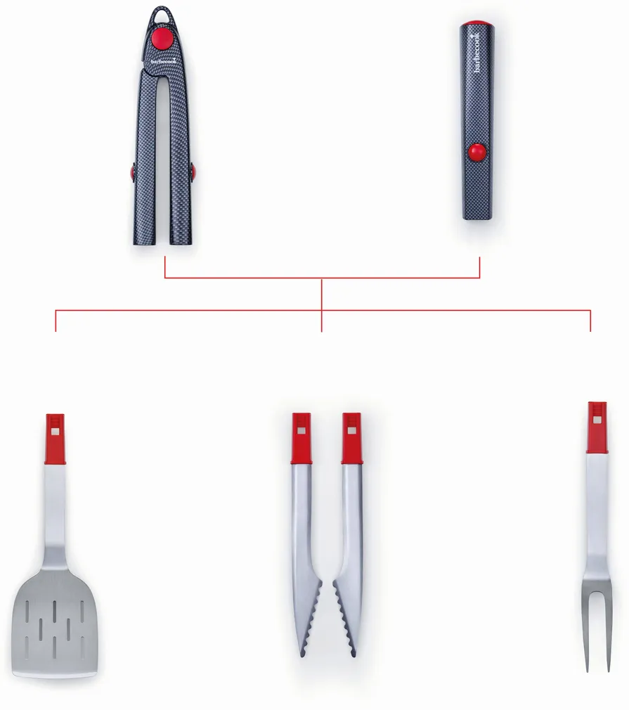 OTSIKUTE KOMPLEKT GRILLIMISTARVIKUTELE MYCLICK CARBON