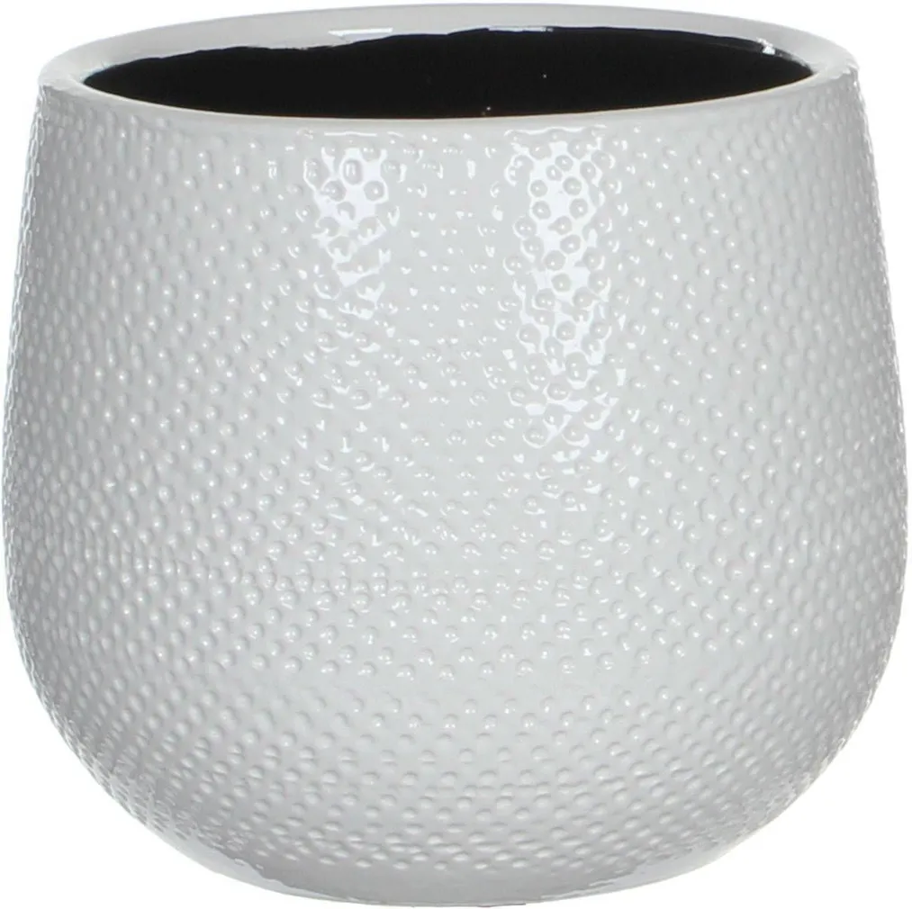 LILLEPOTIÜMBRIS MICA DECORATIONS GABRIEL H16XØ18CM VALGE