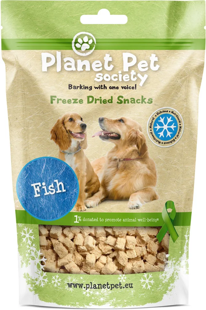 LEMMIKLOOMA MAIUS KOERALE PLANET PET SOCIETY KÜLMKUIVATATUD KALA 30G